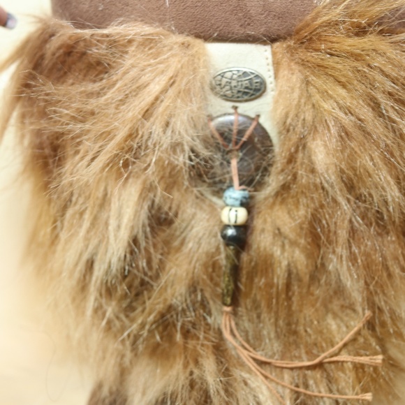 Pajar Camel Suede Leather Fur boots Sz 7 - Picture 7 of 8